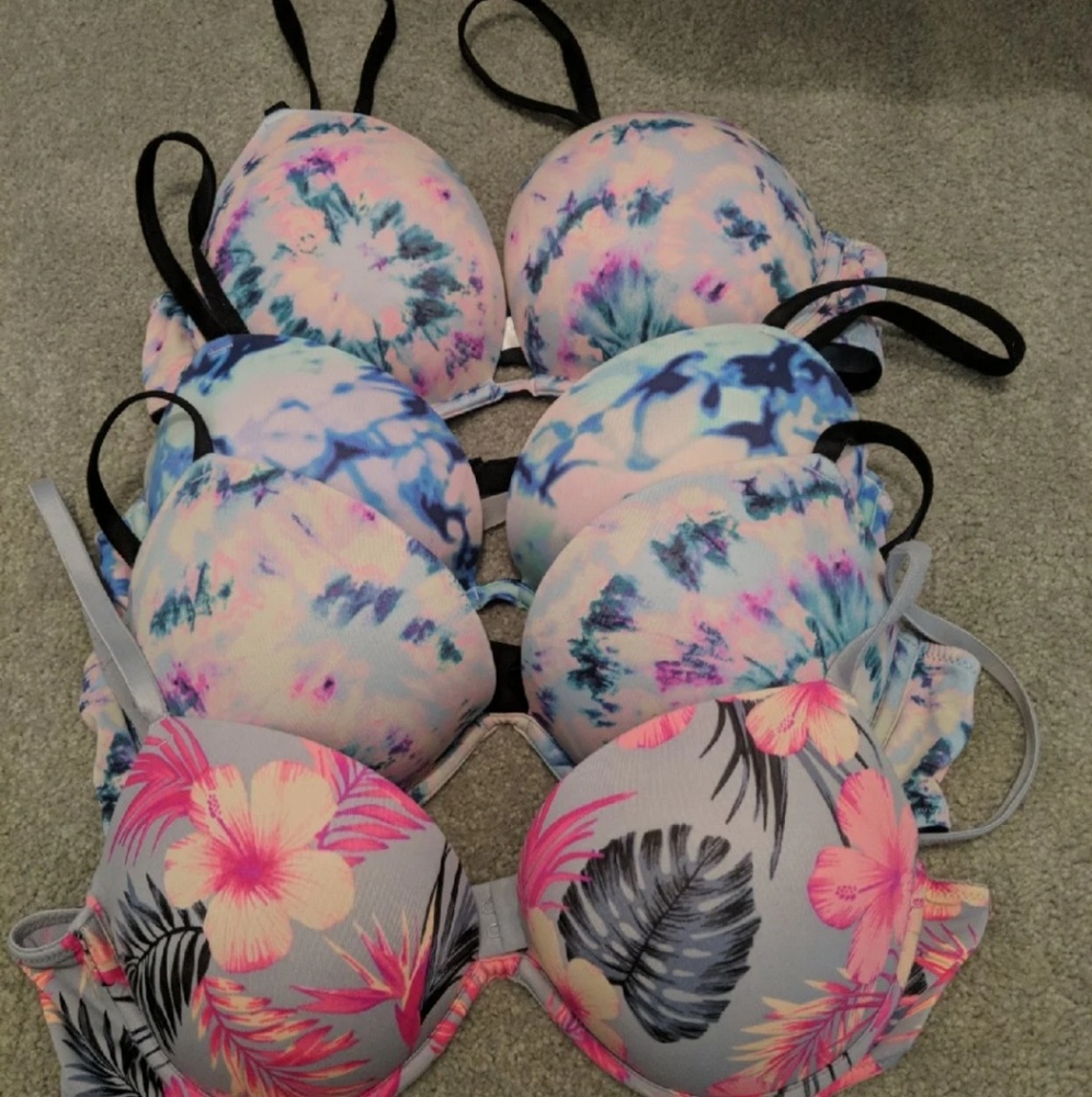 Victoria's Secret Pink Super Push Up Bras 36B